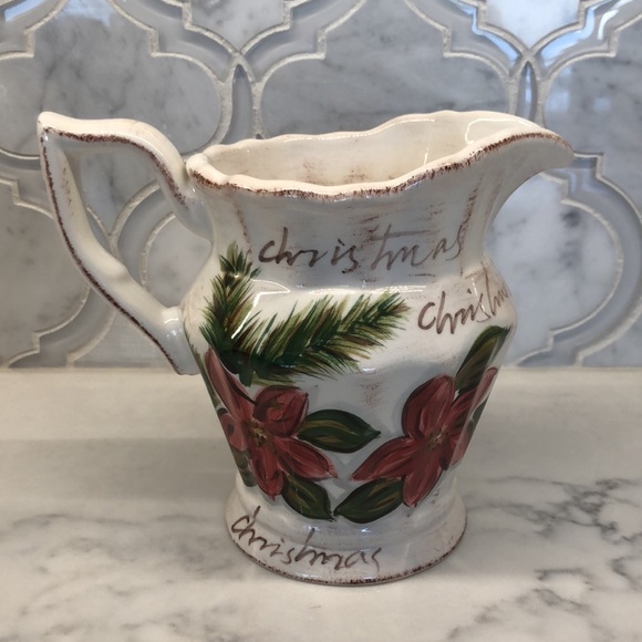 NWT Botanical Christmas Sugar & Creamer Set with Tray - Picture 6 of 14